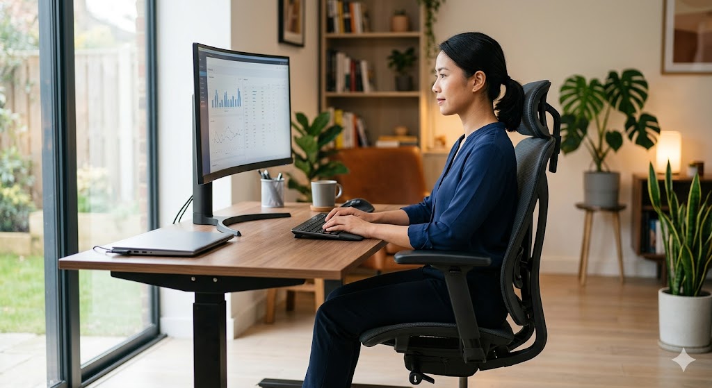 Ergonomi Kursi Kerja: Posisi Siku dan Layar Monitor yang Benar