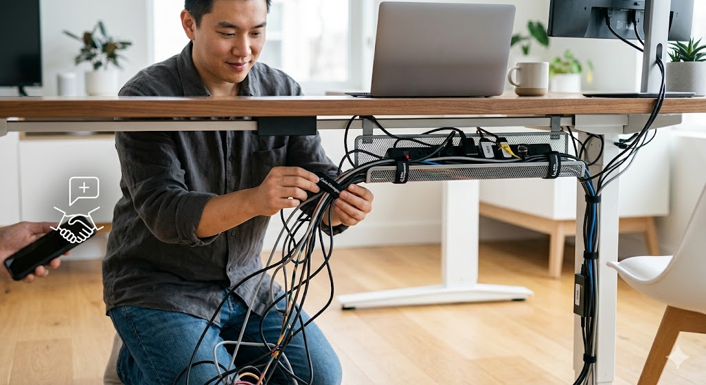 Cable Management: Tips Menyembunyikan Kabel Ruwet di Bawah Meja