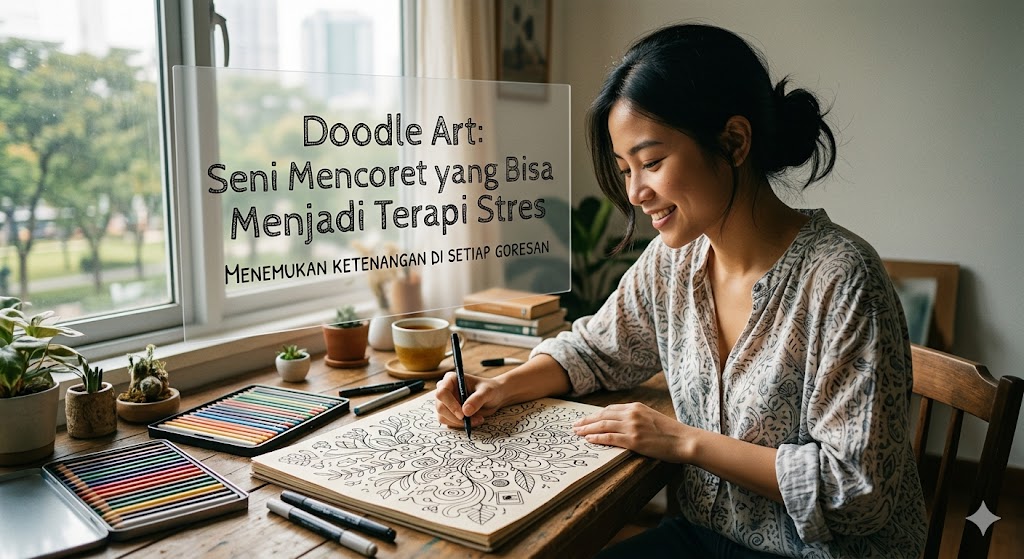 doodle art: seni mencoret yang bisa menjadi terapi stres