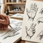 menggambar anatomi tangan: tips agar jari tidak terlihat aneh
